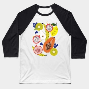 Tropical fruits Baseball T-Shirt